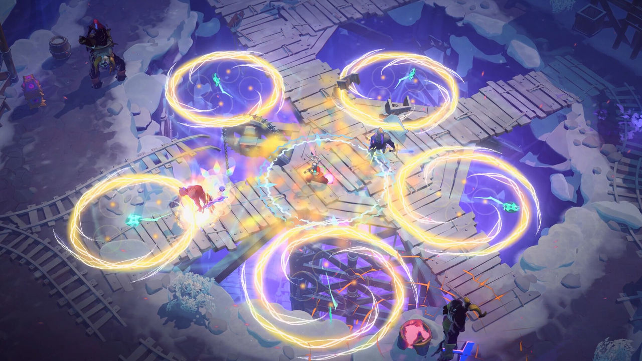 echoes of mystralia build screen showing two equipped spells and modifiers