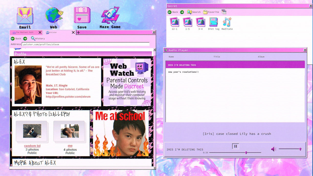 lily's world xd gameplay investigation loop on the desktop